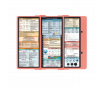 WhiteCoat Clipboard® Trifold - Coral Critical Care Edition
